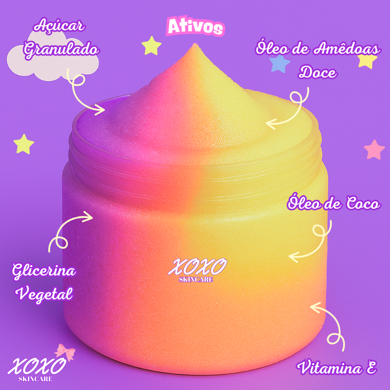 BUBBALOO TUTTI FRUTTI | Body Ice Cream (Esfoliante Corporal de Açúcar)