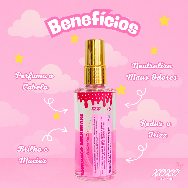 MORANGO MILKSHAKE | Perfume Capilar Bifásico