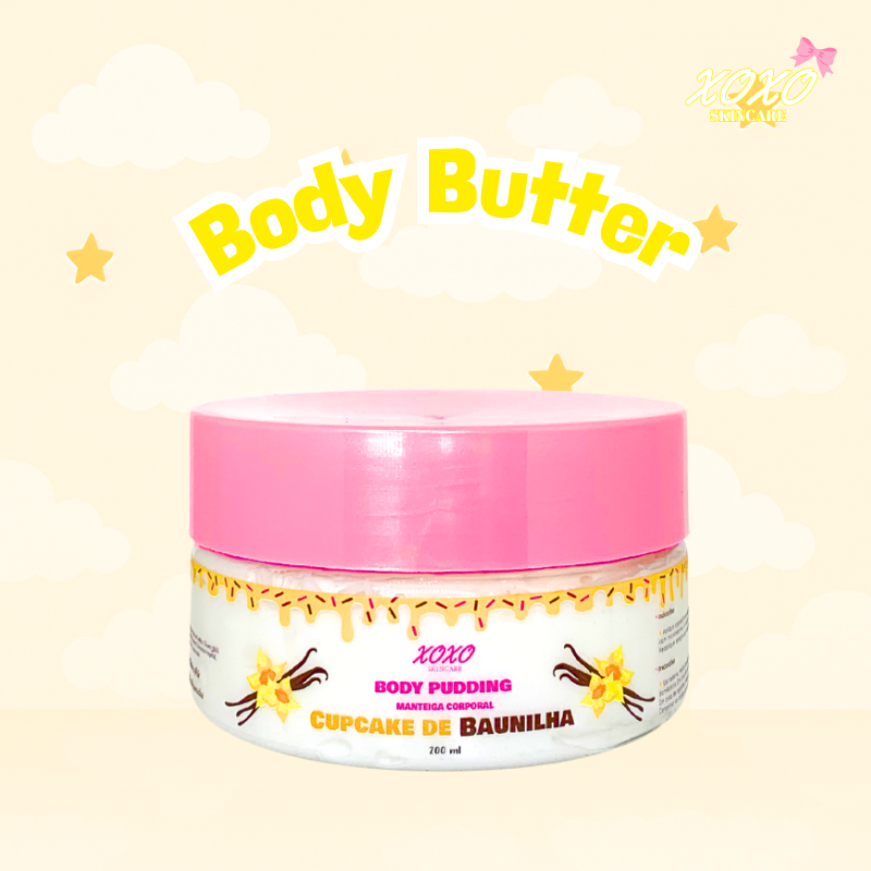 CUPCAKE DE BAUNILHA | Body Pudding (Manteiga Corporal)