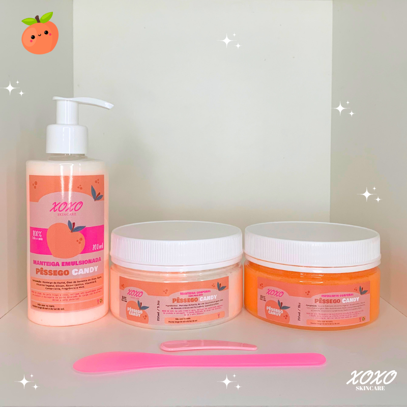 KIT DELUXE MANTEIGA TRADICIONAL 200 ML, EMULSIONADA E ESFOLIANTE SLIME | Body Butter & Body Scrub
