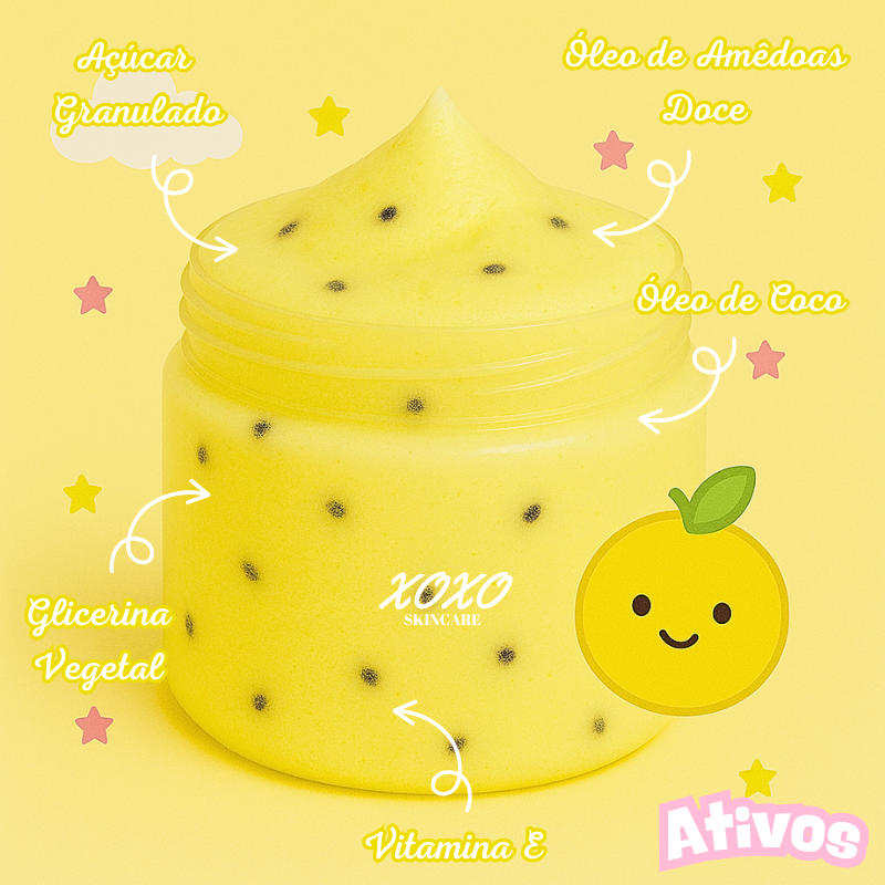 MARACUJÁ SUMMER | Body Ice Cream (Esfoliante Corporal de Açúcar)