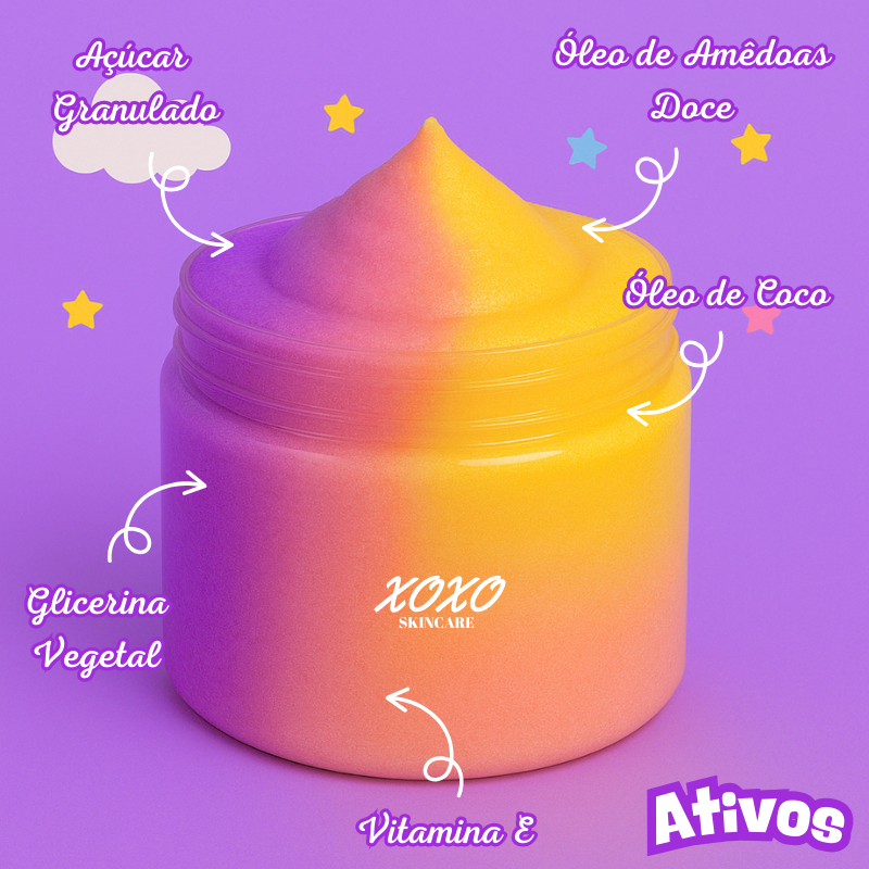 BUBBALOO TUTTI FRUTTI | Body Ice Cream (Esfoliante Corporal de Açúcar)