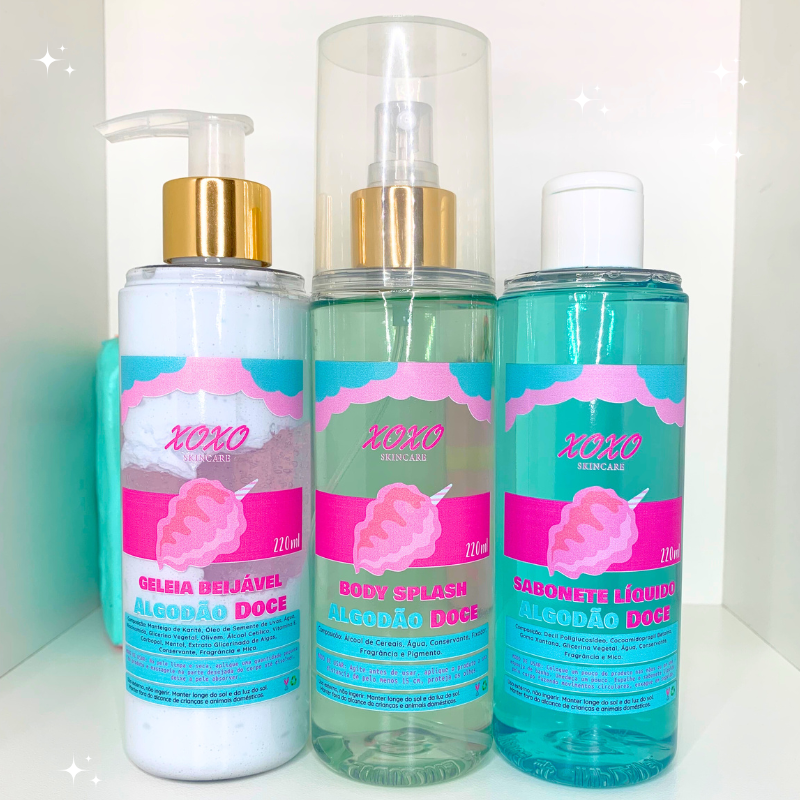 KIT TRIO GELEIA + SPLASH + SABONETE