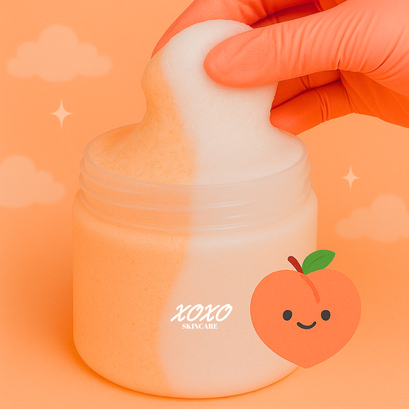 PÊSSEGO CANDY | Body Ice Cream (Esfoliante Corporal de Açúcar)