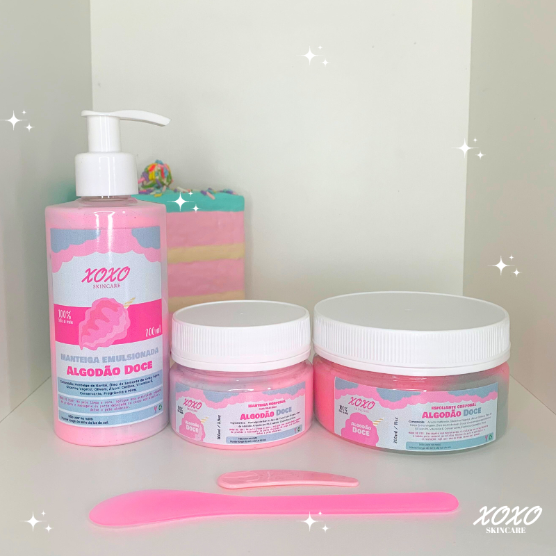 KIT DELUXE MANTEIGA TRADICIONAL 100 ML, EMULSIONADA E ESFOLIANTE SLIME | Body Butter & Body Scrub