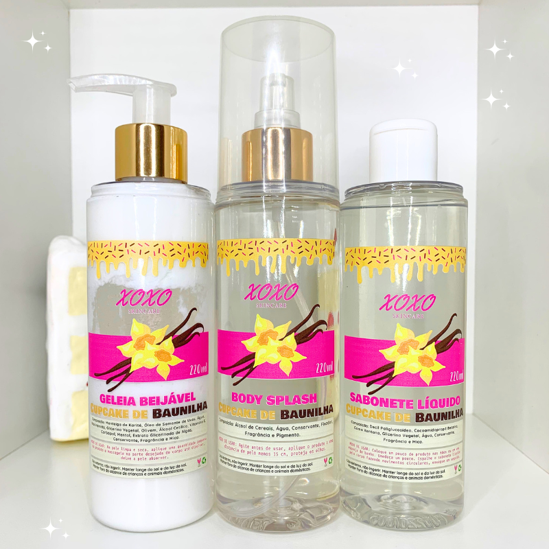 KIT TRIO GELEIA + SPLASH + SABONETE