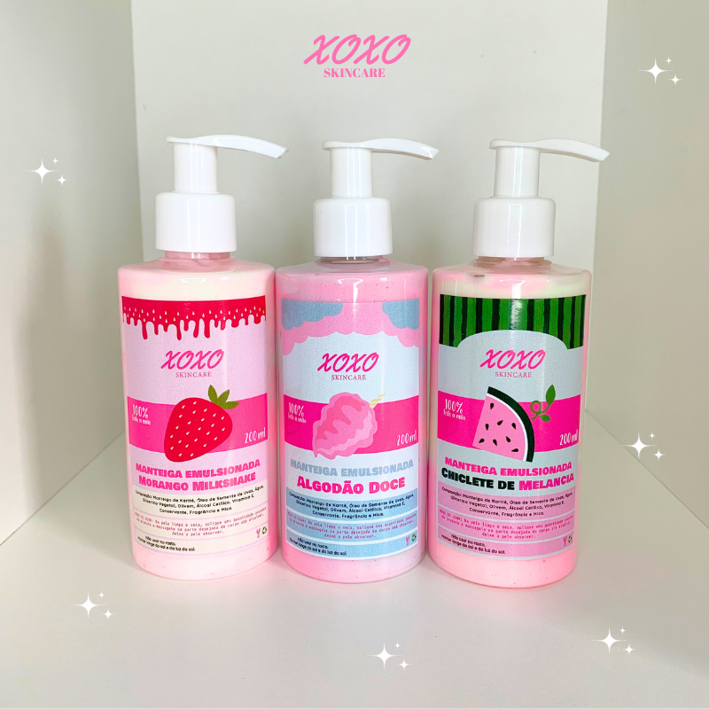 KIT TRIO EMULSIONADAS 200 ml | Body Butter Emulsionada (LER A DESCRIÇÃO)