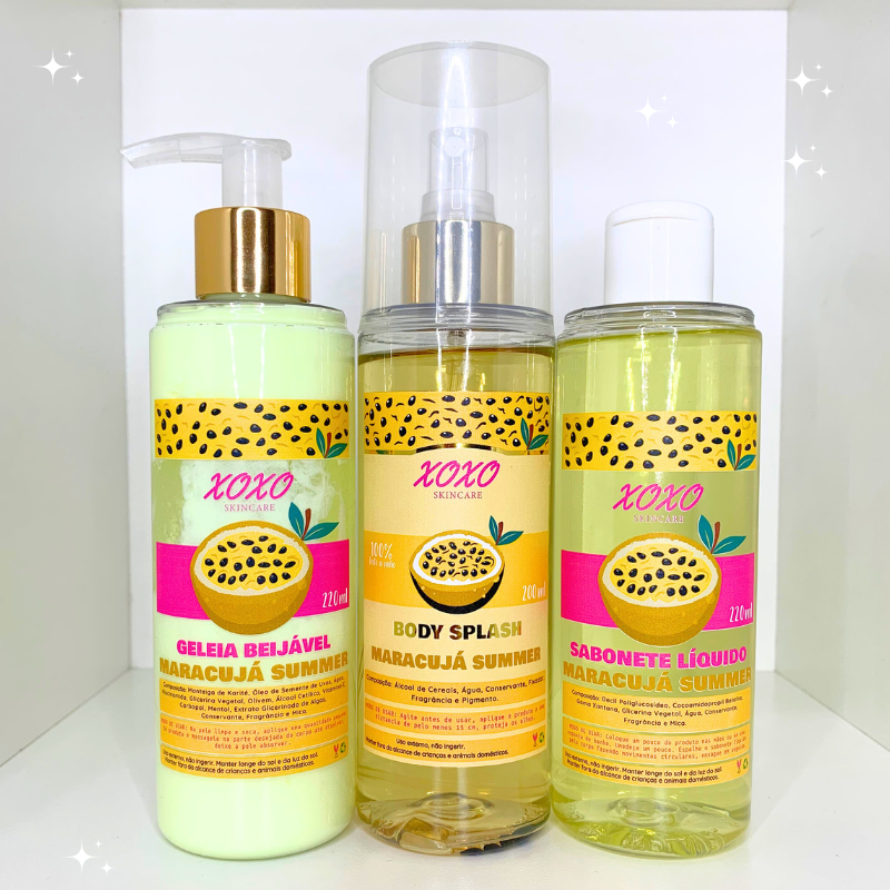 KIT TRIO GELEIA + SPLASH + SABONETE