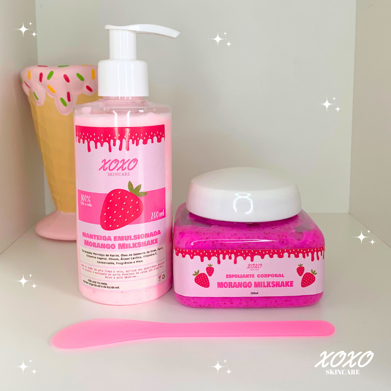 KIT DUO ESFOLIANTE DE SEMENTES & EMULSIONADA | BODY BUTTER & BODY SCRUB