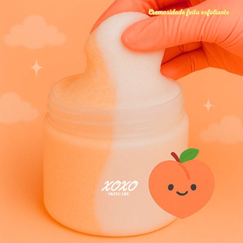 PÊSSEGO CANDY | Body Ice Cream (Esfoliante Corporal de Açúcar)