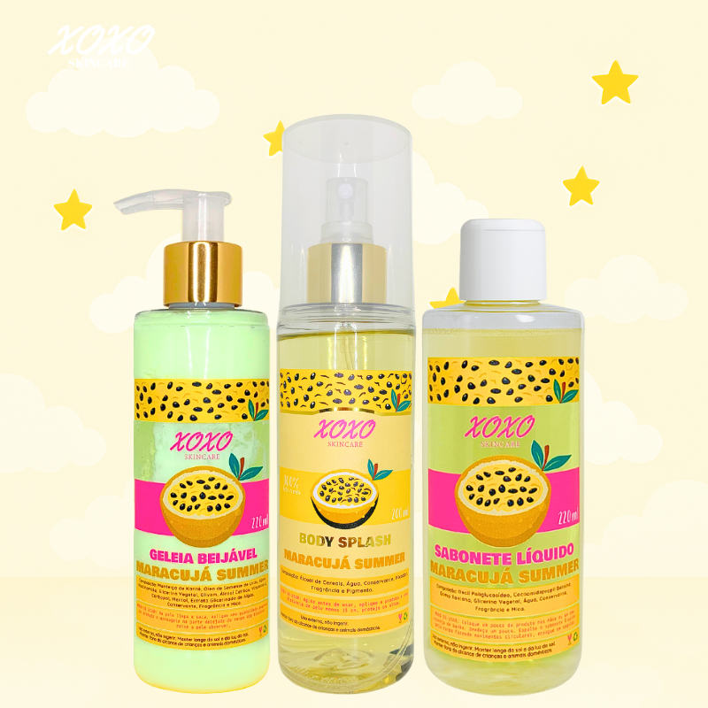KIT TRIO GELEIA + SPLASH + SABONETE