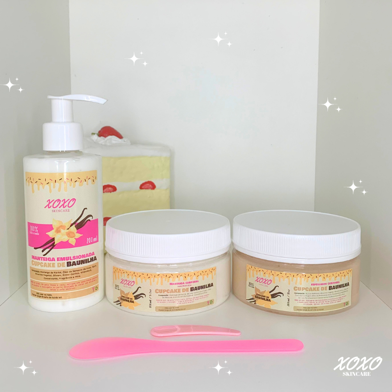 KIT DELUXE MANTEIGA TRADICIONAL 200 ML, EMULSIONADA E ESFOLIANTE SLIME | Body Butter & Body Scrub