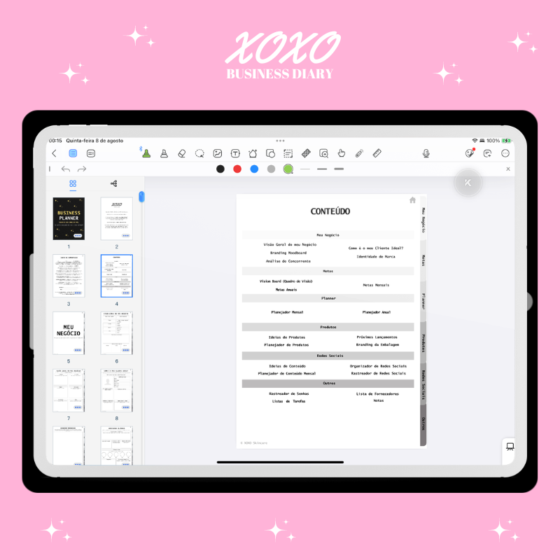 ✨ Tirando meus Sonhos do Papel | Business Planner (Cor Preto) ✨