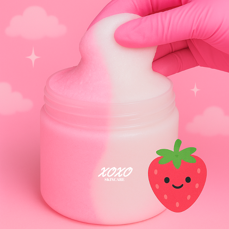 MORANGO MILKSHAKE | Body Ice Cream (Esfoliante Corporal de Açúcar)