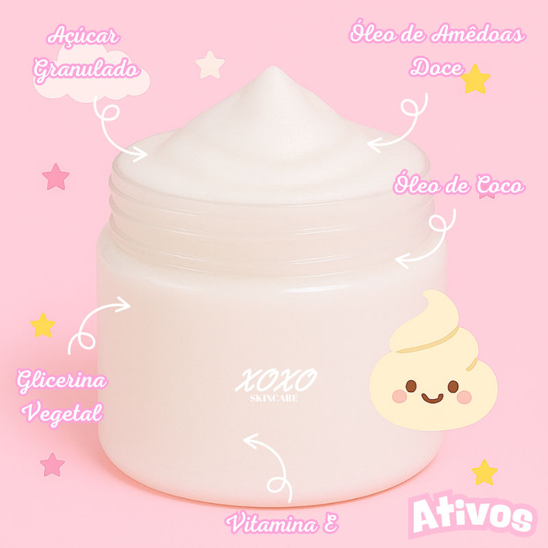 CUPCAKE DE BAUNILHA | Body Ice Cream (Esfoliante Corporal de Açúcar)