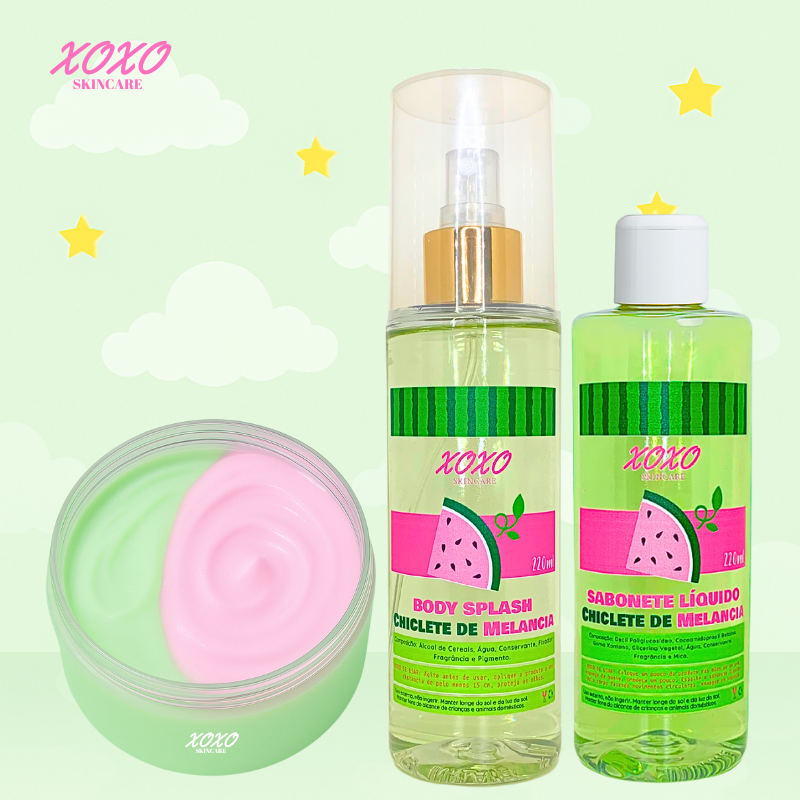KIT TRIO BODY PUDDING + SPLASH + SABONETE LÍQUIDO