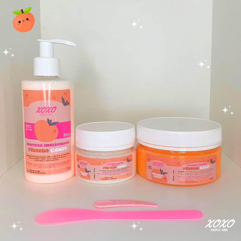 KIT DELUXE MANTEIGA TRADICIONAL 100 ML, EMULSIONADA E ESFOLIANTE SLIME | Body Butter & Body Scrub