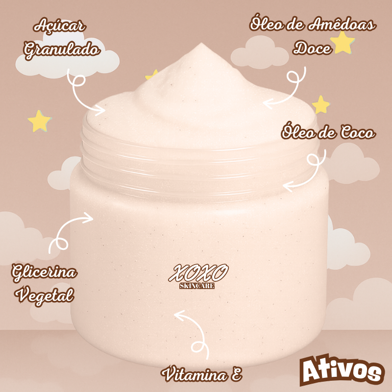 XOXO Girl - Vanilla Lace | Body Ice Cream (Esfoliante Corporal de Açúcar)