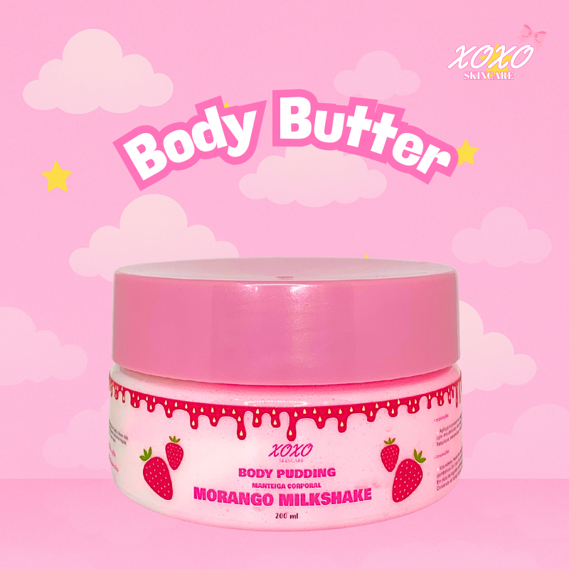 MORANGO MILKSHAKE | Body Pudding (Manteiga Corporal)