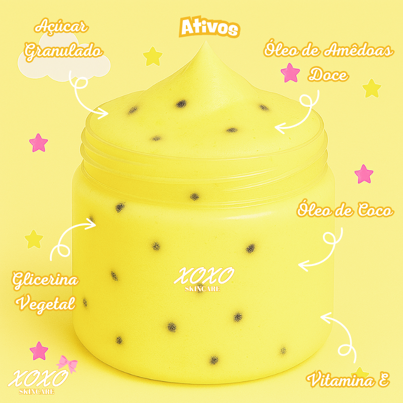 MARACUJÁ SUMMER | Body Ice Cream (Esfoliante Corporal de Açúcar)