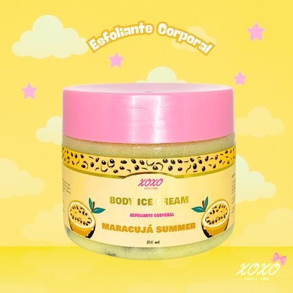 MARACUJÁ SUMMER | Body Ice Cream (Esfoliante Corporal de Açúcar)