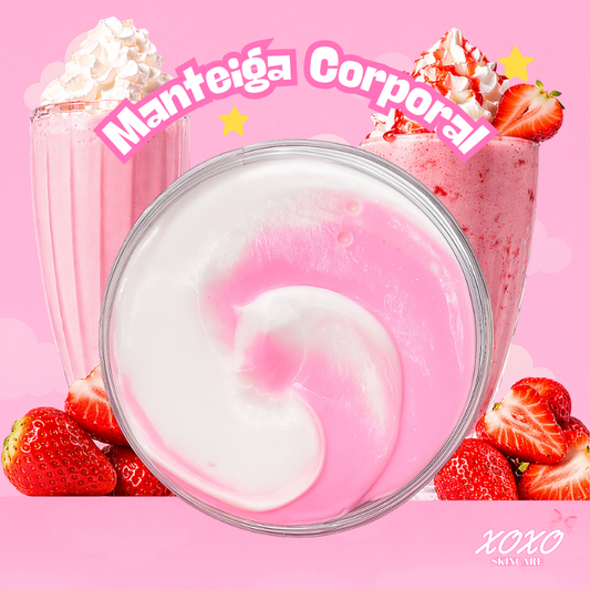 MORANGO MILKSHAKE | Body Pudding (Manteiga Corporal)