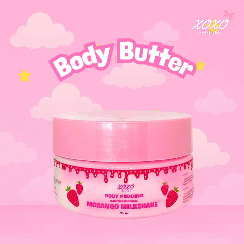 MORANGO MILKSHAKE | Body Pudding (Manteiga Corporal)