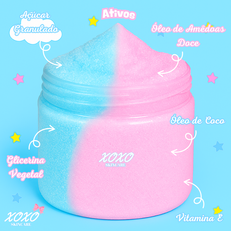 ALGODÃO DOCE | Body Ice Cream (Esfoliante Corporal de Açúcar)