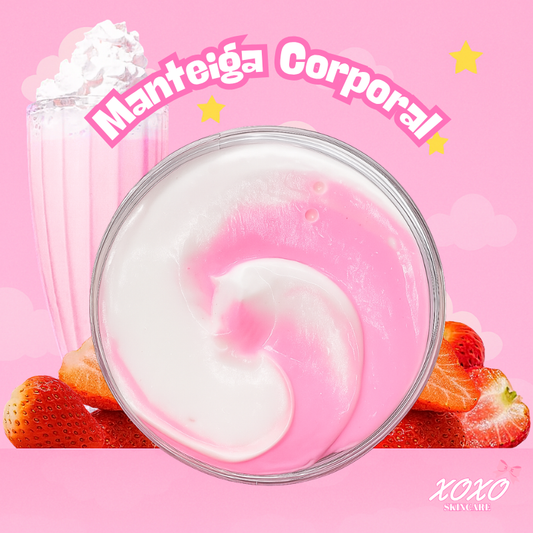 MORANGO MILKSHAKE | Body Pudding (Manteiga Corporal)