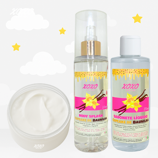 KIT TRIO BODY PUDDING + SPLASH + SABONETE LÍQUIDO