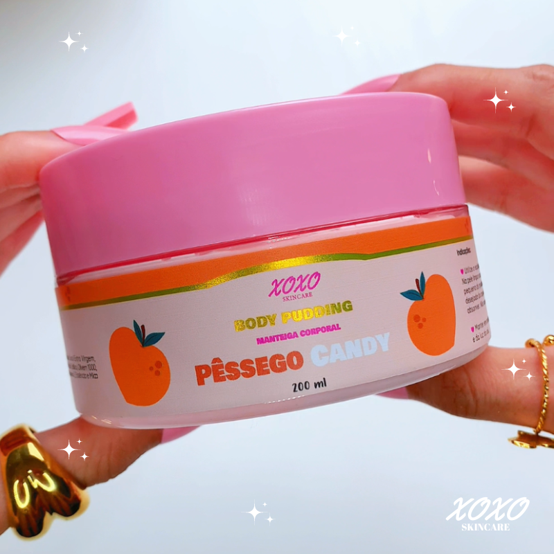 PÊSSEGO CANDY | Body Pudding (Manteiga Corporal)