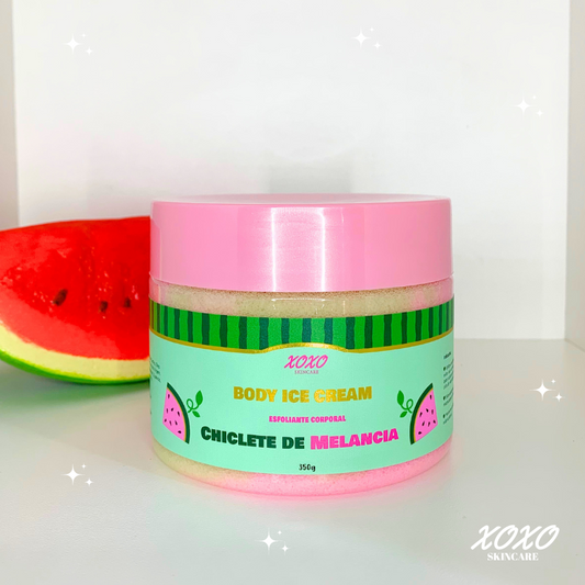 CHICLETE DE MELANCIA | Body Ice Cream (Esfoliante Corporal de Açúcar)