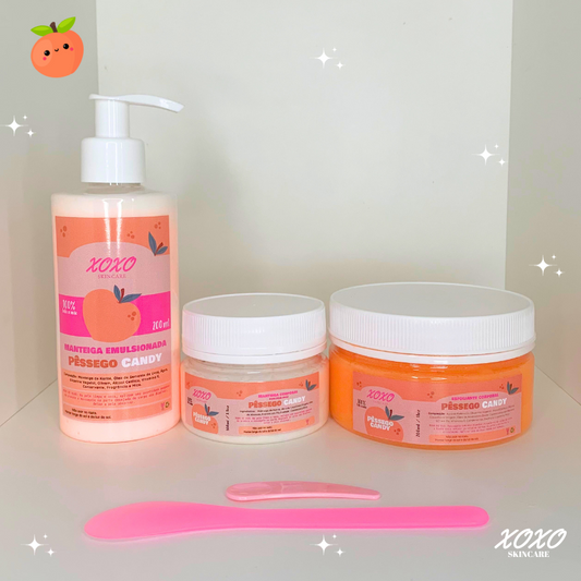 KIT DELUXE MANTEIGA TRADICIONAL 100 ML, EMULSIONADA E ESFOLIANTE SLIME | Body Butter & Body Scrub